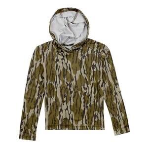NEW PROPERLY TIED boy's ravine hoodie in mossy oak original bottomland